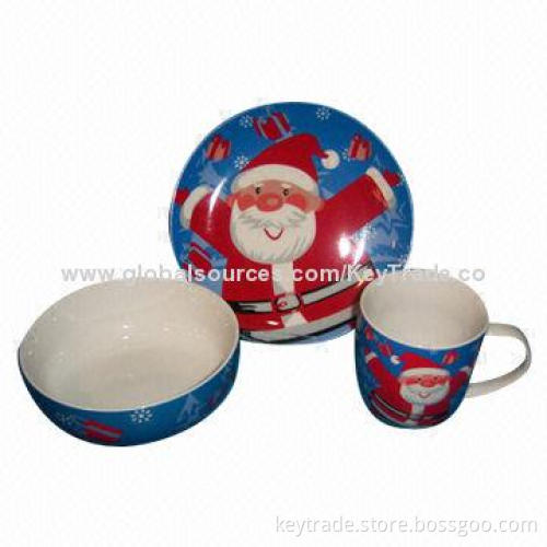 Fine Porcelain Breakfast Dinnerware with Decal, Customized Designs Welcomed